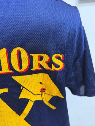 Camiseta de béisbol Forest Hills High School azul