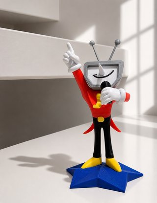 Figura TV Robot Deltarune con Microfono
