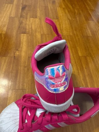 Zapatillas Adidas Superstar Rosa y Plata