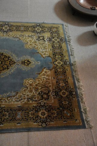 Antigua alfombra azul 240 x 165 cm