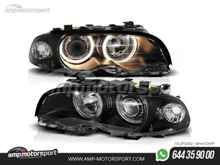 FAROS DELANTEROS OJOS DE ANGEL PARA BMW SERIE 3 E46 / COUPE / CABRIO