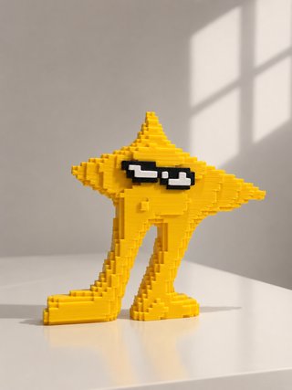 Starwalker Deltarune figura pixel art