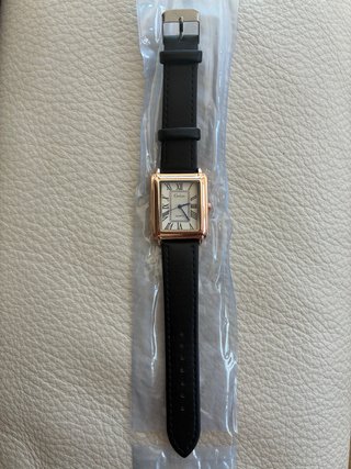 Reloj Vintage Quartz de caja rectangular