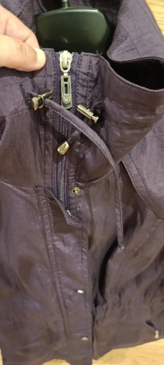 Chaqueta Morada Brillo Mujer XL Miao