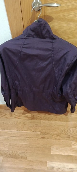 Chaqueta Morada Brillo Mujer XL Miao