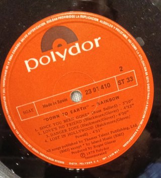 Vinilo Down to Earth Rainbow