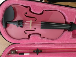 Violín Rosa 1/2 con Estuche
