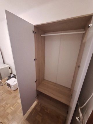 Dormitorio juvenil madera y blanco