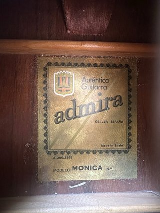 Guitarra Española Admira Mónica
