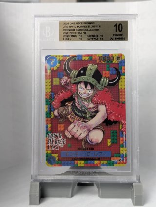 One Piece BGS 10 Pristine Monkey D. Luffy