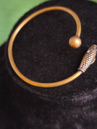 Pulsera Vintage Serpiente Ajustable. Impecable.