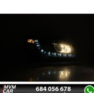 Faros delanteros LED para Fiat Stilo Black