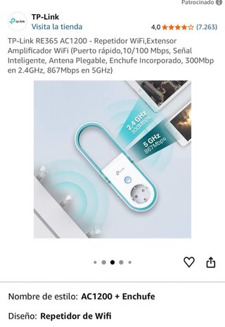 TP-Link RE365 AC1200 Repetidor WiFi