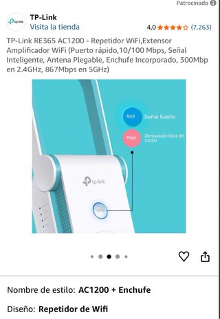 TP-Link RE365 AC1200 Repetidor WiFi