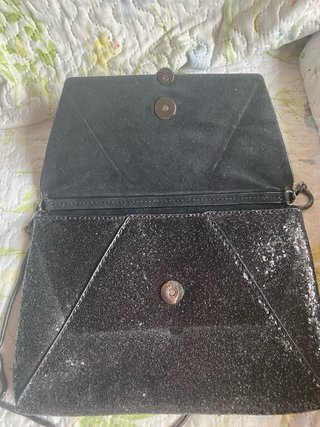 Bolso de fiesta Parfois negro lentejuelas