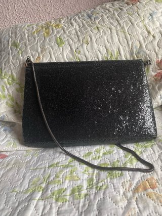 Bolso de fiesta Parfois negro lentejuelas