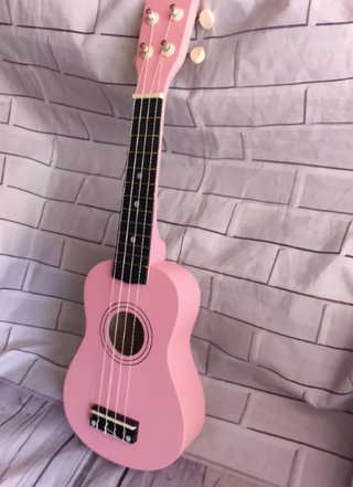 Ukelele soprano rosa