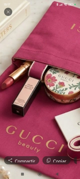Bolsa Tote Gucci Beauty Rosa