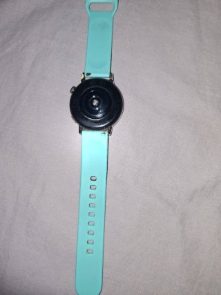 Reloj digital color verde azulado
