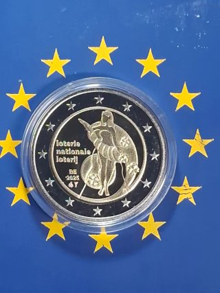 Moneda 2€ Bélgica prof loteria nacional