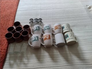 Vasos de Barro, botes pequeños, tazas, yourteras