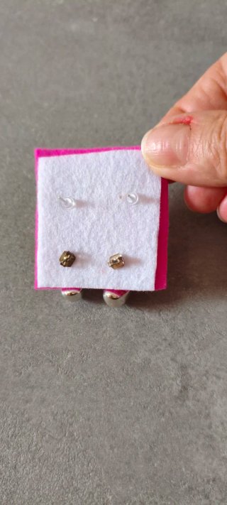 Pendientes perla y plata