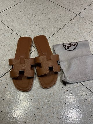 Ciabatte Hermes nuove marroni