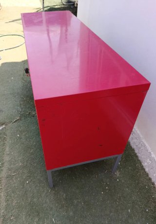 Aparador Metálico Rojo Ikea