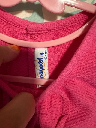 Vestido Mayoral fucsia piqué talla 4 años