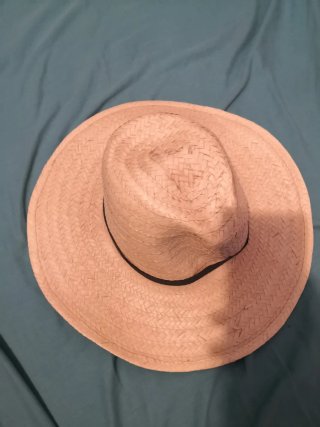 Sombrero de paja de ala ancha tipo Panamá / Vaquer