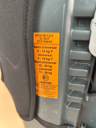 Silla coche Britax Römer Evolva 1-2-3