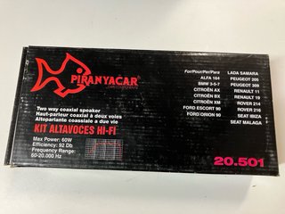 Altavoces Piranyacar coaxial 60W