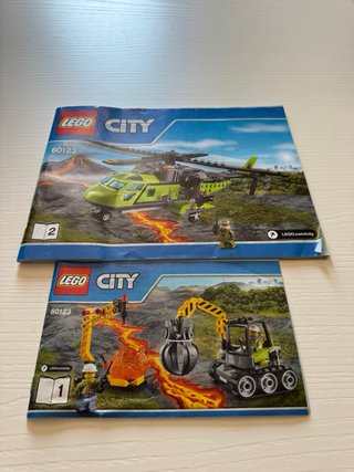 Lego City 60123 Volcán: Helicóptero de suministros