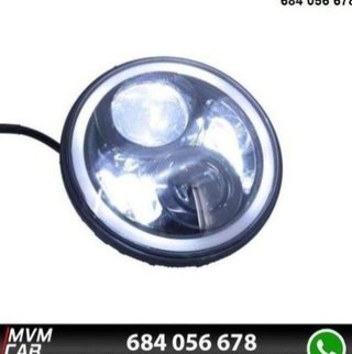 Faros delanteros Led Angel Eyes DRL Black para Jee