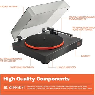 Tocadiscos JBL Spinner BT Bluetooth AptX-HD
