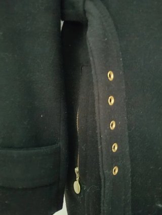 Abrigo Amy Gee negro talla M
