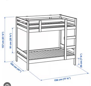 Litera Ikea con colchones 90X200cm