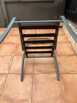 Sillas de terraza grises (pack) de 6