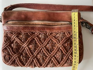Bolso Biba Piel Marrón Trenzado