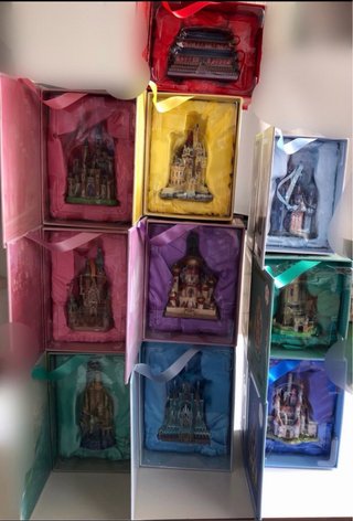 Colección completa castillos Disney ornamentos