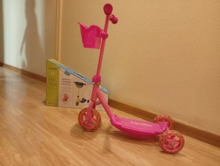 Patinete 3 Ruedas Juguettos Rosa
