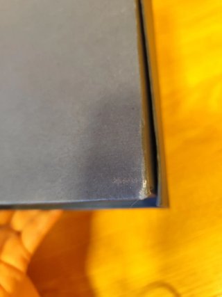 Caja de regalo forrada con satén azul