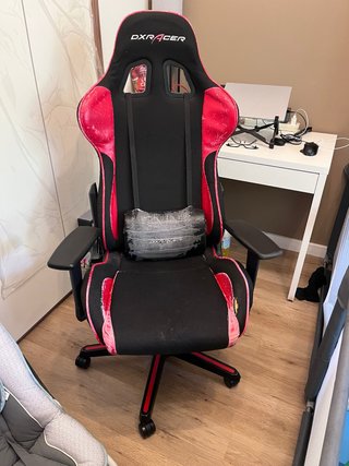 Silla Gaming DXRacer Negra y Rosa