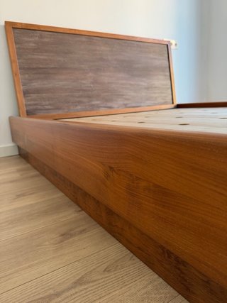 Cabezal de cama de teca