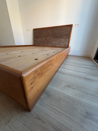 Cabezal de cama de teca