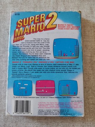 Super Mario Bros 2 Nes Nintendo Mattel Ita