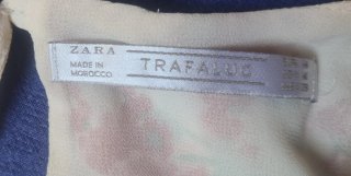Top halter estampado japones floral Zara Talla M