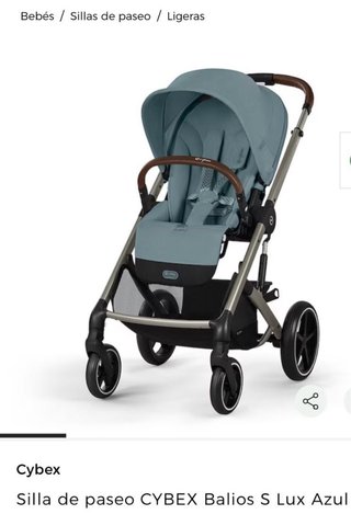 Carrito Cybex Balios S + plástico lluvia