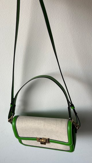 Bolso bandolera lona y piel & Other Stories