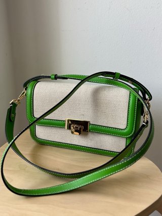 Bolso bandolera lona y piel & Other Stories